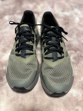 On Running Olive Green and Black Men's Running Shoes